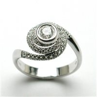 Ringe Damiani Dame in Weißgold Diamante 0.38 Ct 20010245 - 20010245